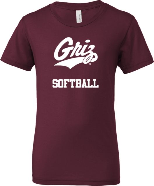 Montana Bella + Canvas Youth Jersey T Shirt UM Softball - ONLINE ONLY