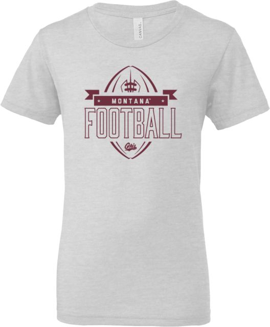 Montana Bella + Canvas Youth Jersey T Shirt Montana Football Tall Design - ONLINE ONLY