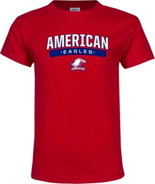 American University Youth T-Shirt American Eagles with Eagle Head - ONLINE ONLY