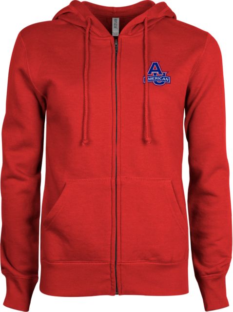 American University ENZA Ladies Fleece Full Zip Hoodie  - ONLINE ONLY