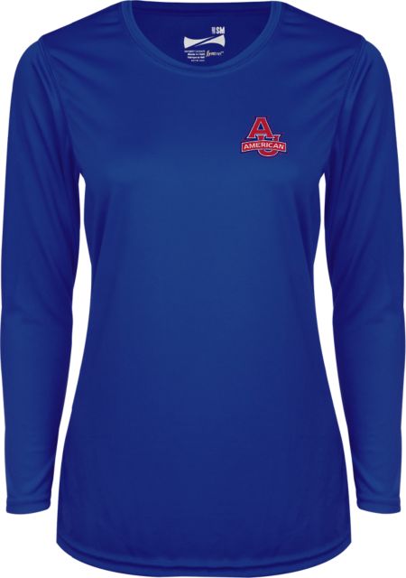 American University Ladies Syntrel Performance Longsleeve Shirt  - ONLINE ONLY