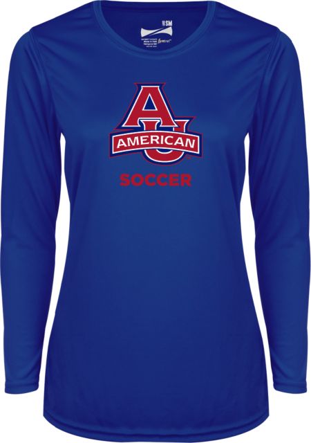 American University Ladies Syntrel Performance Longsleeve Shirt Soccer - ONLINE ONLY