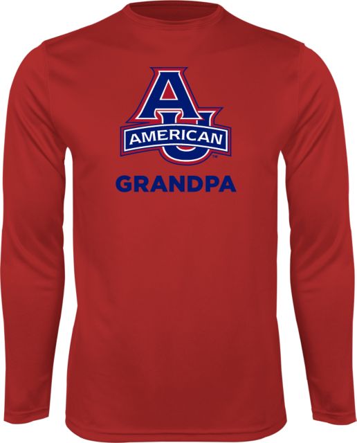 American University Performance Longsleeve Shirt Grandpa - ONLINE ONLY