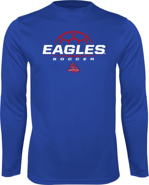 American University Performance Longsleeve Shirt Soccer - ONLINE ONLY
