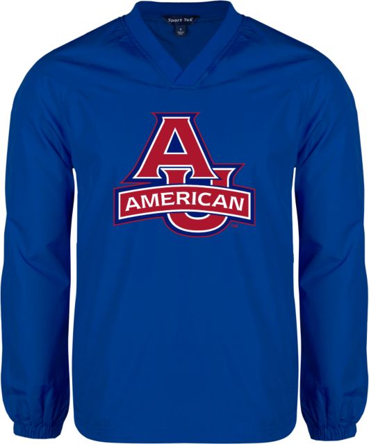 American University V Neck Raglan Windshirt  - ONLINE ONLY