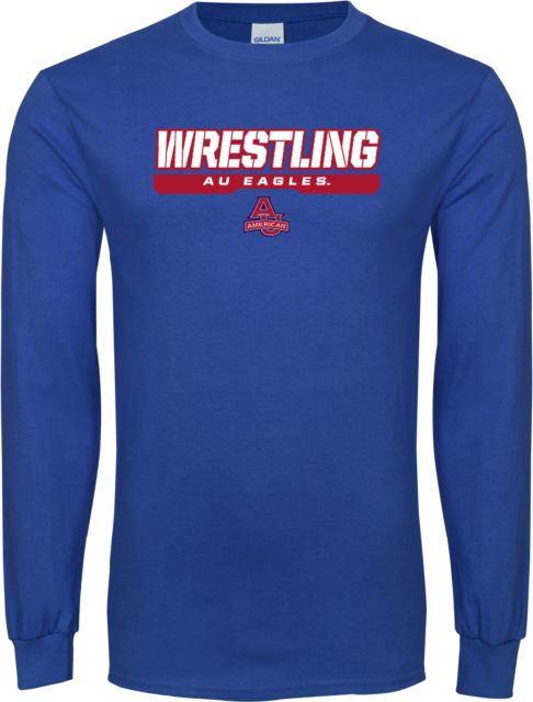 American University Long Sleeve T-Shirt Wrestling - ONLINE ONLY