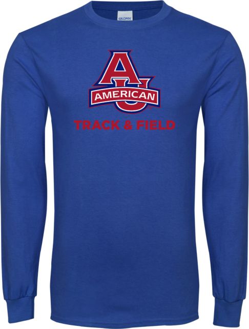 American University Long Sleeve T-Shirt Track and Field - ONLINE ONLY