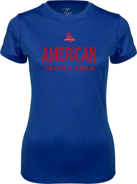 American University Ladies Syntrel Performance Tee Track and Field - ONLINE ONLY