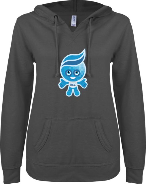 Rio Salado ENZA Ladies V Notch Raw Edge Fleece Hoodie Splash Graphic - ONLINE ONLY