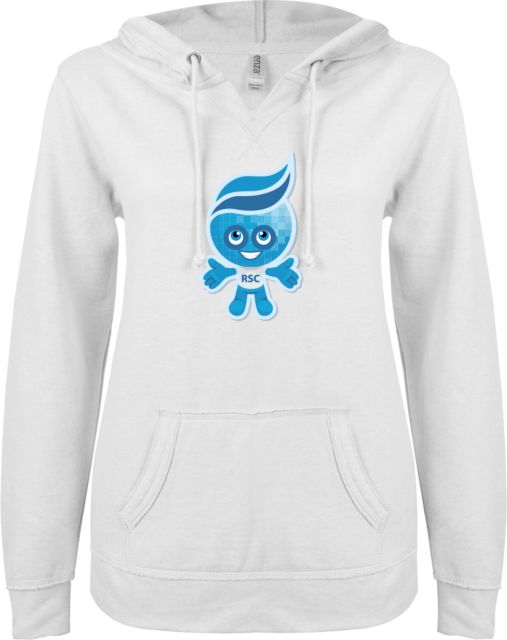 Rio Salado ENZA Ladies V Notch Raw Edge Fleece Hoodie Splash Graphic - ONLINE ONLY