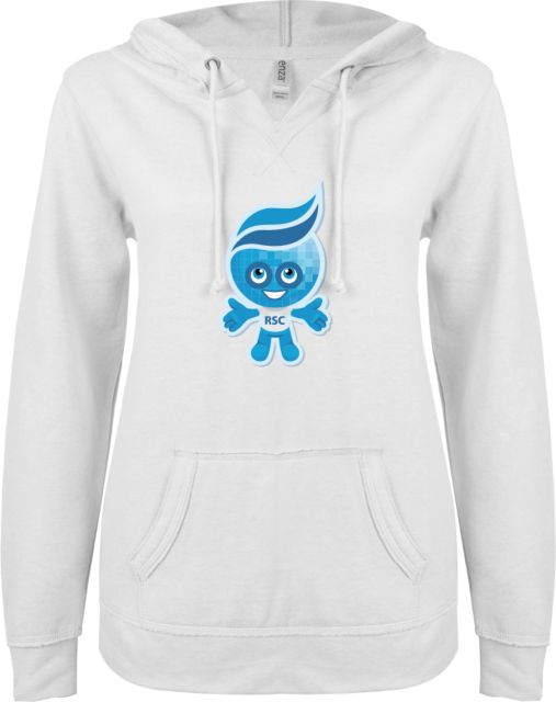 Rio Salado ENZA Ladies V Notch Raw Edge Fleece Hoodie Splash Graphic - ONLINE ONLY