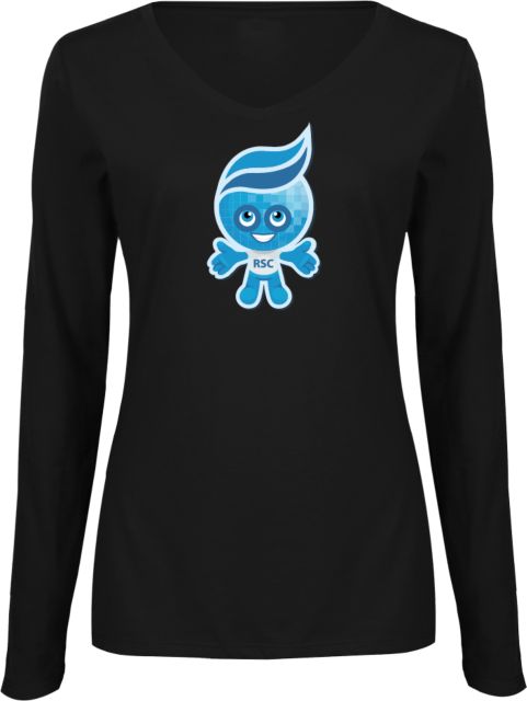 Rio Salado Ladies Long Sleeve V Neck Tee Splash Graphic - ONLINE ONLY