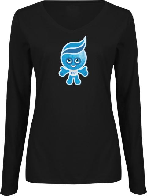 Rio Salado Ladies Long Sleeve V Neck Tee Splash Graphic - ONLINE ONLY