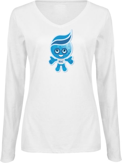 Rio Salado Ladies Long Sleeve V Neck Tee Splash Graphic - ONLINE ONLY