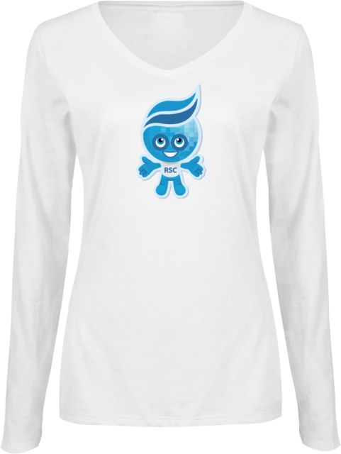 Rio Salado Ladies Long Sleeve V Neck Tee Splash Graphic - ONLINE ONLY