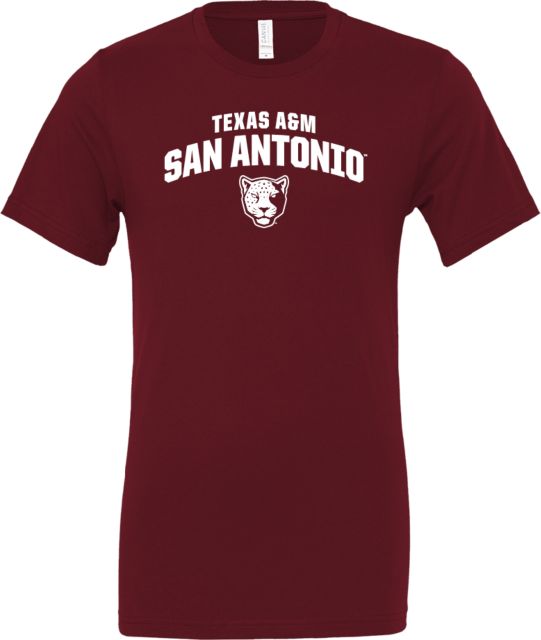 Texas A&M San Antonio Bella + Canvas Jersey Cotton T Shirt Texas A&M San Antonio Arched with Mascot - ONLINE ONLY