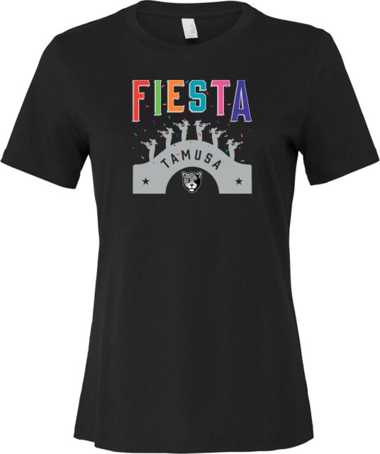 Texas A&M San Antonio Bella + Canvas Womens Relaxed Cotton T Shirt San Antonio Fiesta - ONLINE ONLY