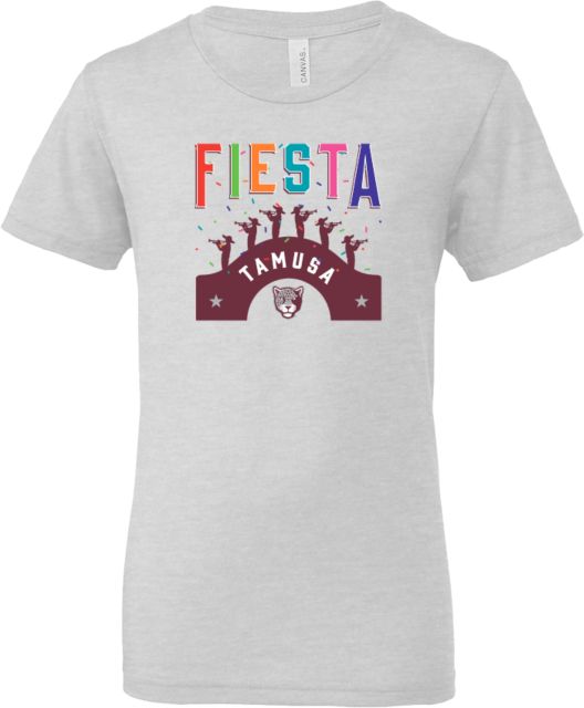 Texas A&M San Antonio Bella + Canvas Youth Jersey T Shirt San Antonio Fiesta - ONLINE ONLY