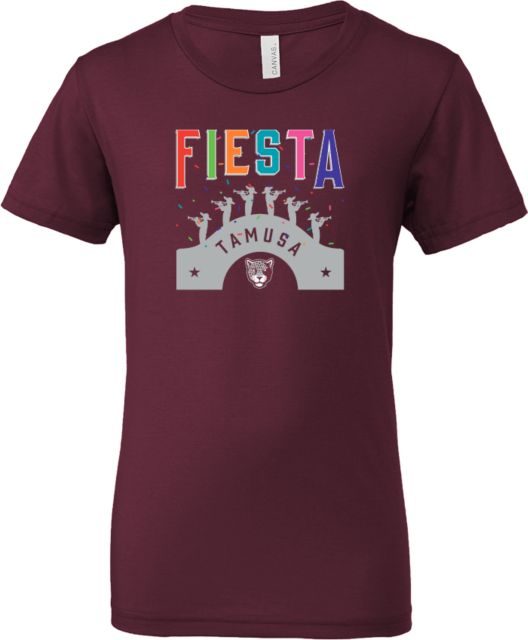 Texas A&M San Antonio Bella + Canvas Youth Jersey T Shirt San Antonio Fiesta - ONLINE ONLY
