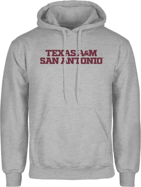 Texas A&M San Antonio Fleece Hoodie Texas A&M San Antonio Wordmark Stacked - ONLINE ONLY