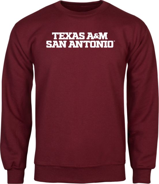 Texas A&M San Antonio Fleece Crew Texas A&M San Antonio Wordmark Stacked - ONLINE ONLY