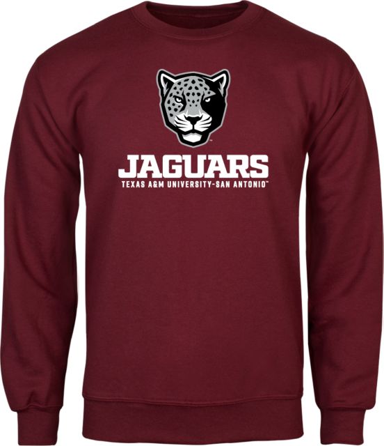 Texas A&M San Antonio Fleece Crew Texas A&M University San Antonio Jaguars Wordmark Stacked - ONLINE ONLY
