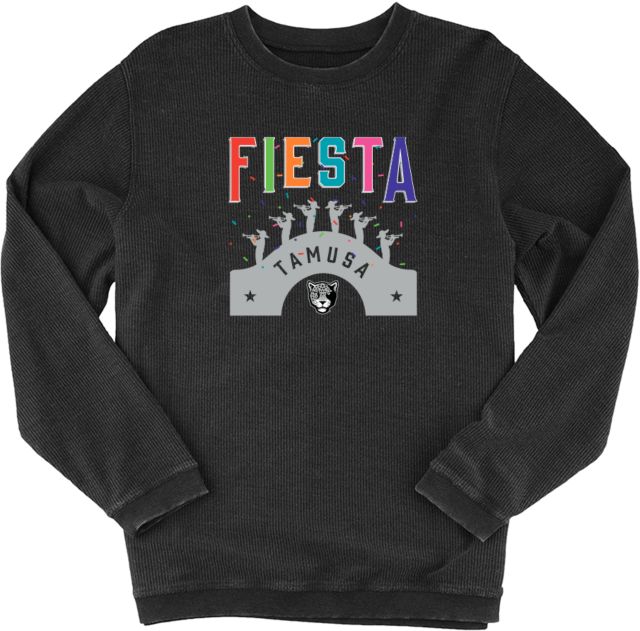 Texas A&M San Antonio Boxercraft Womens Corded Crew San Antonio Fiesta - ONLINE ONLY