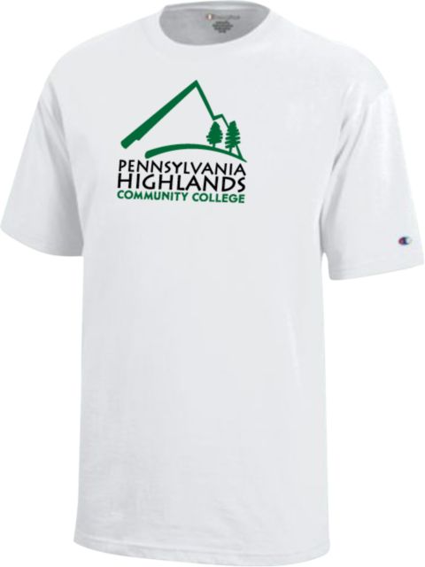 Pennsylvania Highlands Champion Youth Short Sleeve Tee Pennsylvania Highlands Logo Vertical - ONLINE ONLY