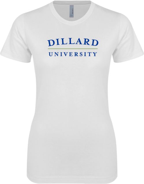 Dillard Next Level Womens Boyfriend Tee Dillard University Wordmark - ONLINE ONLY