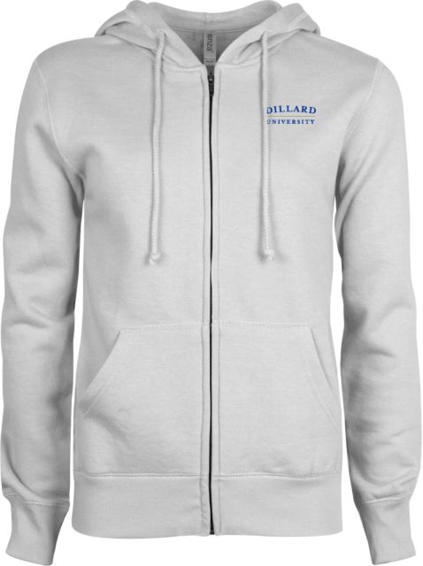 Dillard ENZA Womens Fleece Full Zip Hoodie Dillard University Wordmark - ONLINE ONLY