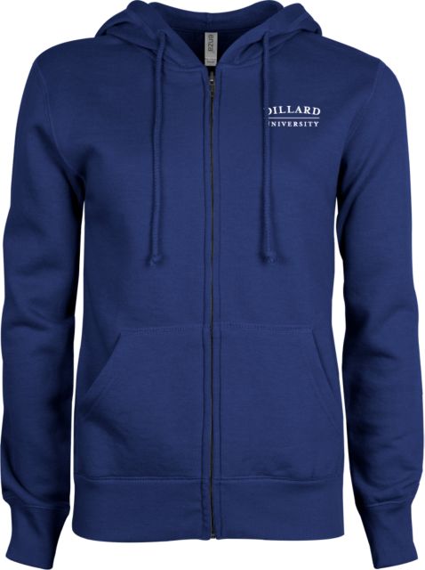 Dillard ENZA Womens Fleece Full Zip Hoodie Dillard University Wordmark - ONLINE ONLY