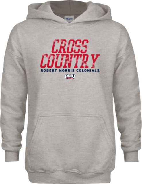 Robert Morris University Colonials Cross Country Youth Fleece Hooded Sweatshirt