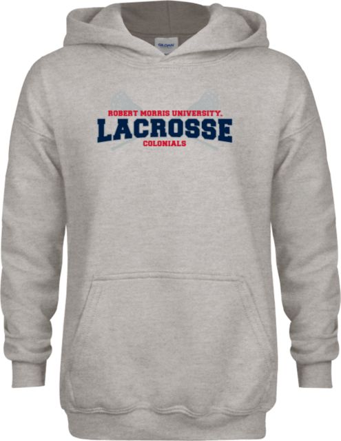 Robert Morris University Colonials Lacrosse Youth Fleece Hooded Sweatshirt