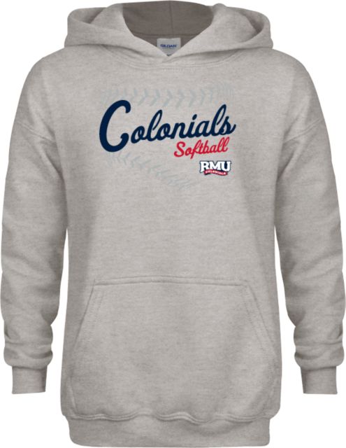 Robert Morris University Colonials Softball Youth Fleece Hooded Sweatshirt