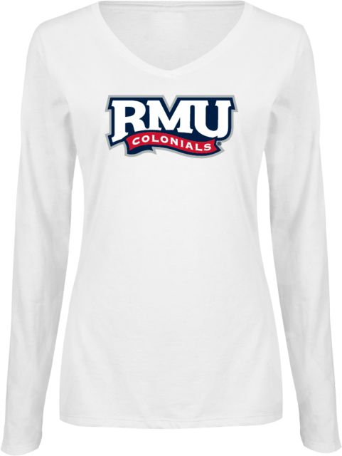 Robert Morris University Colonials Women's V-Neck Long Sleeve T-Shirt