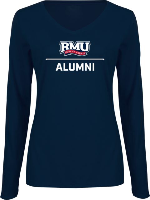 Robert Morris University Alumni Women's V-Neck Long Sleeve T-Shirt