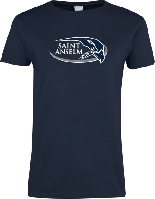 Saint Anselm Ladies T Shirt Athletic Mark Hawk Head - ONLINE ONLY