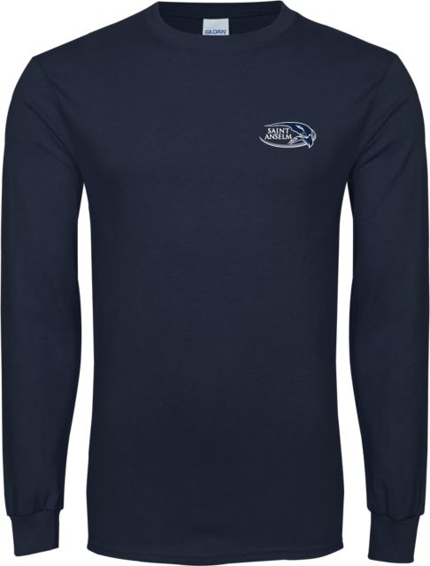 Saint Anselm Long Sleeve T Shirt Athletic Mark Hawk Head - ONLINE ONLY