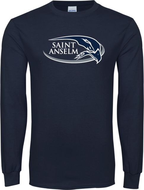 Saint Anselm Long Sleeve T Shirt Athletic Mark Hawk Head - ONLINE ONLY