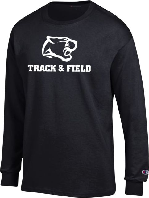 Pine Crest Champion Long Sleeve T Shirt Track and Field Panther Head - ONLINE ONLY