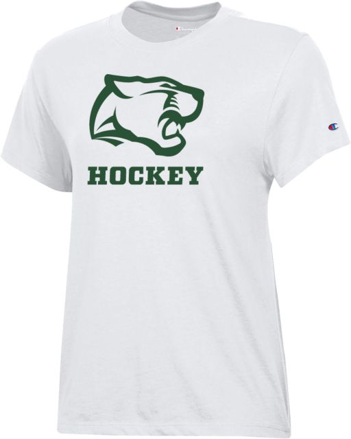 Pine Crest Champion Womens  Core Short Sleeve Tee Panther Head Hockey - ONLINE ONLY