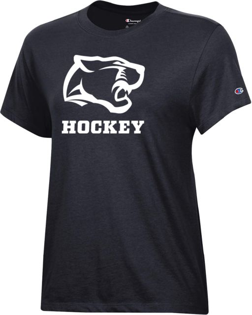 Pine Crest Champion Womens Core Short Sleeve Tee Panther Head Hockey - ONLINE ONLY