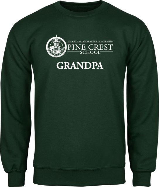 Pine Crest Fleece Crew Grandpa Institutional Mark - ONLINE ONLY
