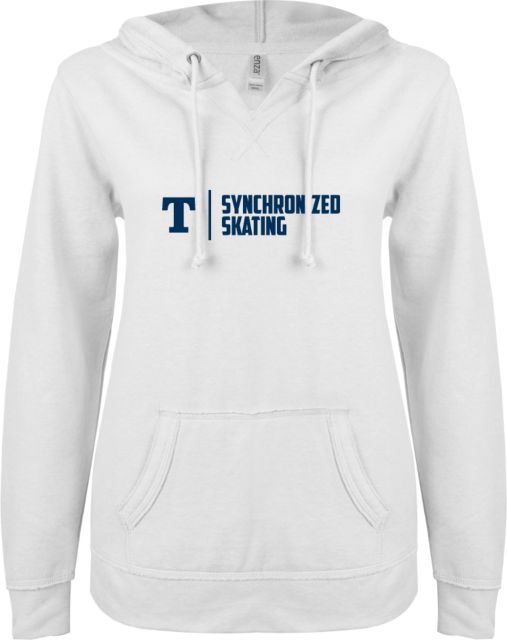 Trine ENZA Ladies V Notch Raw Edge Fleece Hoodie Synchronized Skating - ONLINE ONLY