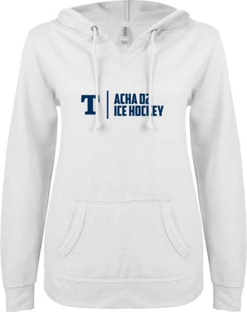 Trine ENZA Ladies V Notch Raw Edge Fleece Hoodie ACHA D2 Ice Hockey - ONLINE ONLY