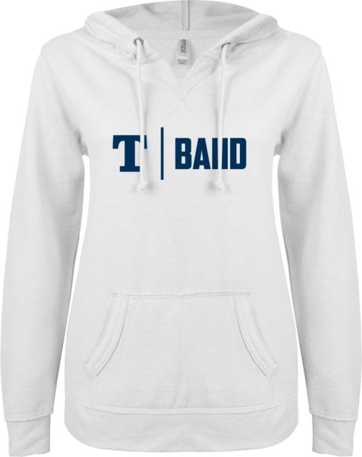 Trine ENZA Ladies V Notch Raw Edge Fleece Hoodie Band - ONLINE ONLY