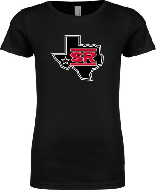 Sul Ross Next Level Girls Fashion Fit T Shirt Primary Mark - ONLINE ONLY