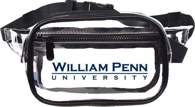 William Penn Clear Fanny Pack William Penn University Institutional Wordmark - ONLINE ONLY