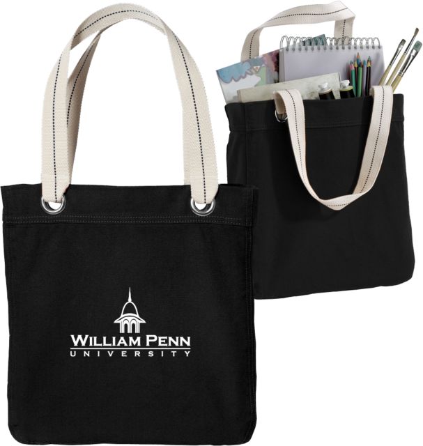 William Penn Allie Canvas Tote William Penn University Institutional - ONLINE ONLY