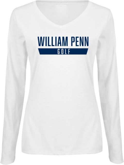 William Penn Womens Long Sleeve V Neck Tee  William Penn - Golf - ONLINE ONLY